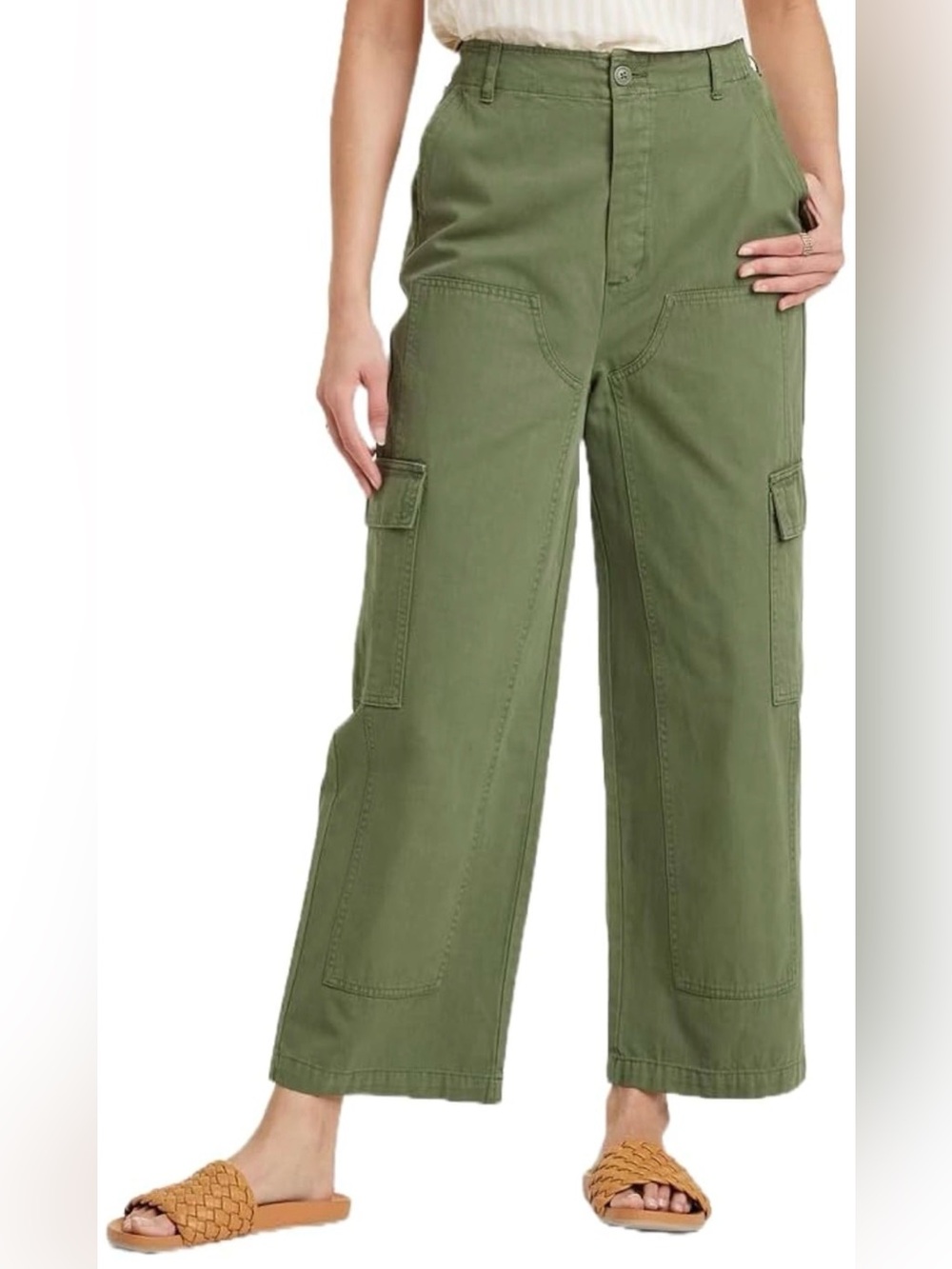 Olive Utility Cargo Pants